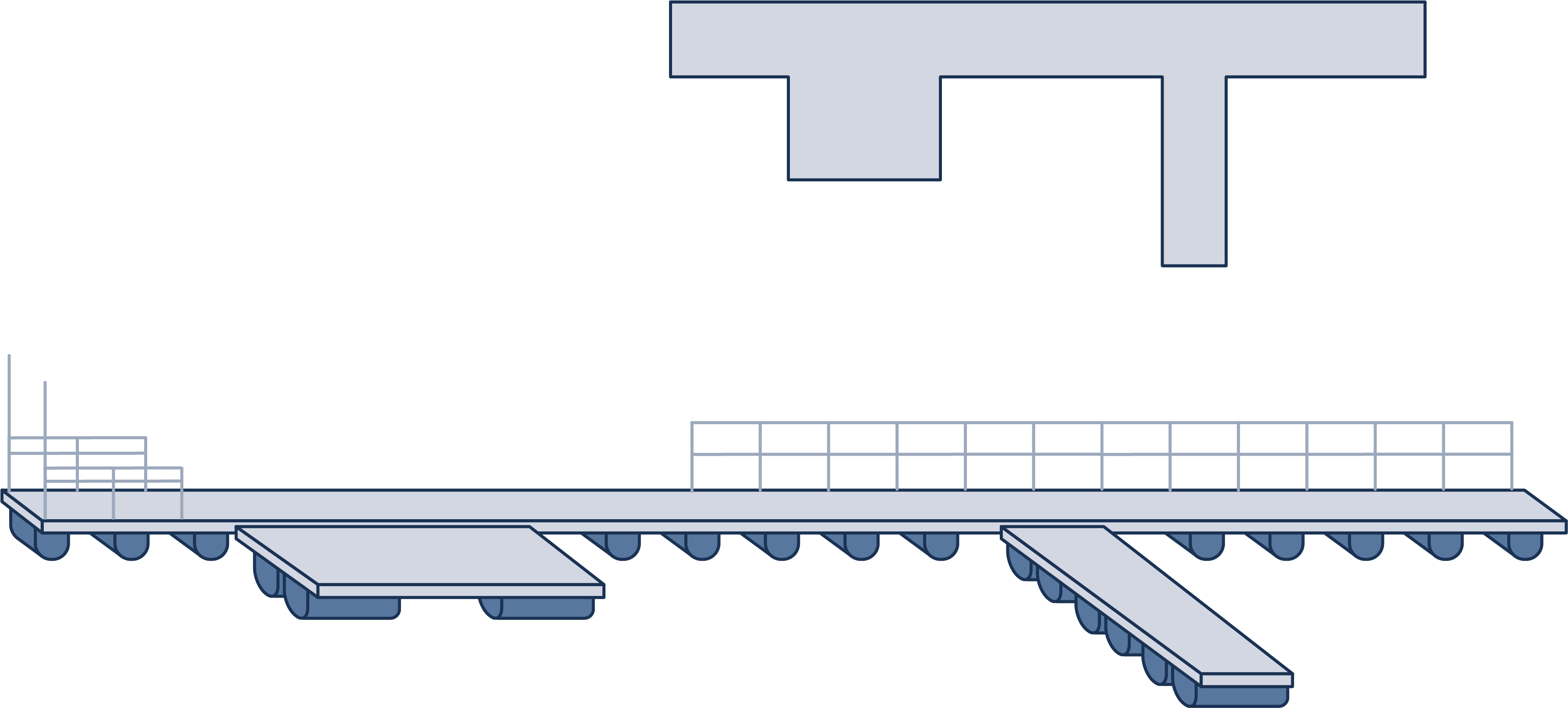 Zu sehen ist eine Steganlagen von Technus